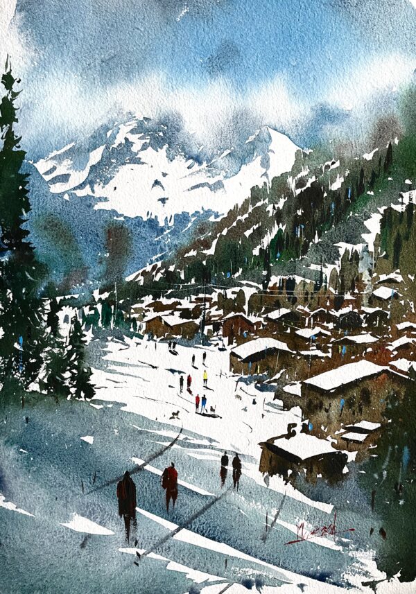 Winter Serenity – Mountain Village