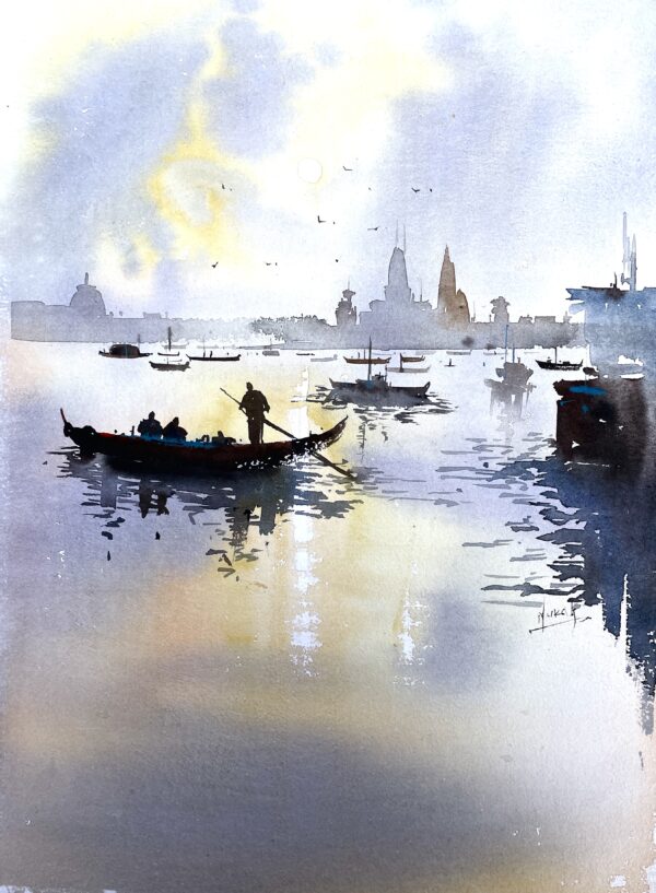 Morning Silence on the Holy River